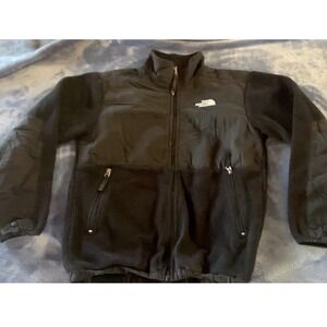 The North Face Fleece Jacket Black Zip‎ Up Winter Warm